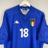 Shop 1998/99 ITALY #18 HOME SHIRT (XL) KAPPA, classic football shirts, vintage football shirts & retro soccer jerseys at Cult Kits