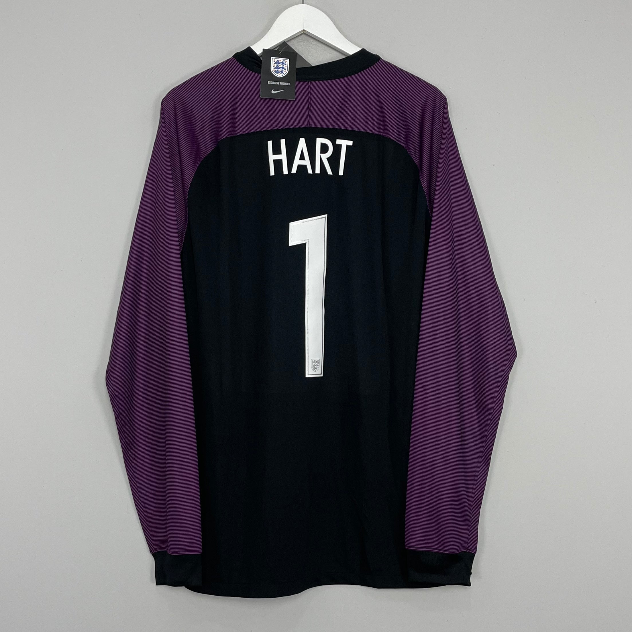 Shop 2016/17 ENGLAND HART #1 *BNWT* GK SHIRT (XL) NIKE, classic football shirts, vintage football shirts & retro soccer jerseys at Cult Kits