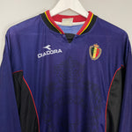 Shop 1998/99 BELGIUM GK SHIRT (M) DIADORA, classic football shirts, vintage football shirts & retro soccer jerseys at Cult Kits