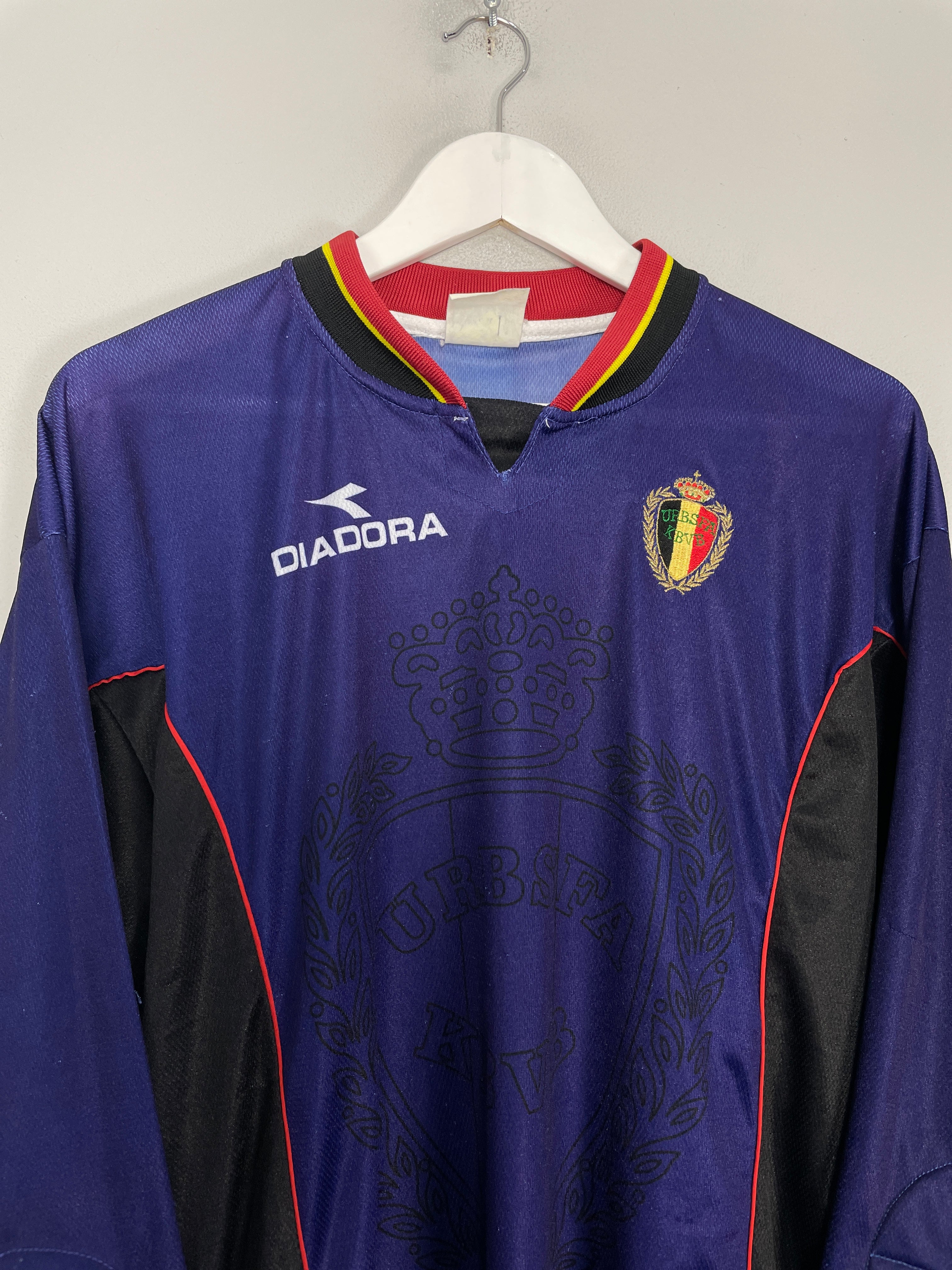 Shop 1998/99 BELGIUM GK SHIRT (M) DIADORA, classic football shirts, vintage football shirts & retro soccer jerseys at Cult Kits