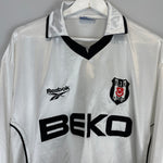 Shop 2000/01 BESIKTAS L/S HOME SHIRT (XXL) REEBOK, classic football shirts, vintage football shirts & retro soccer jerseys at Cult Kits