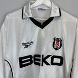Shop 2000/01 BESIKTAS L/S HOME SHIRT (XXL) REEBOK, classic football shirts, vintage football shirts & retro soccer jerseys at Cult Kits