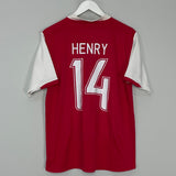 2006/08 ARSENAL HENRY #14 HOME SHIRT (M) NIKE