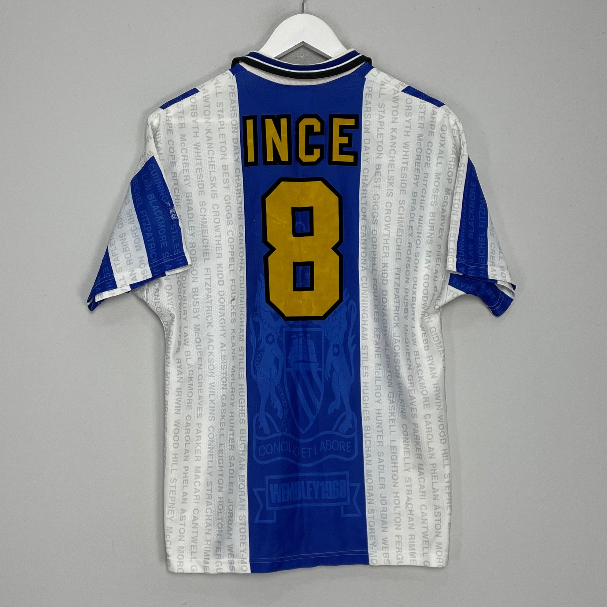 Shop 1994/96 MANCHESTER UNITED INCE #8 AWAY SHIRT (M) UMBRO, classic football shirts, vintage football shirts & retro soccer jerseys at Cult Kits