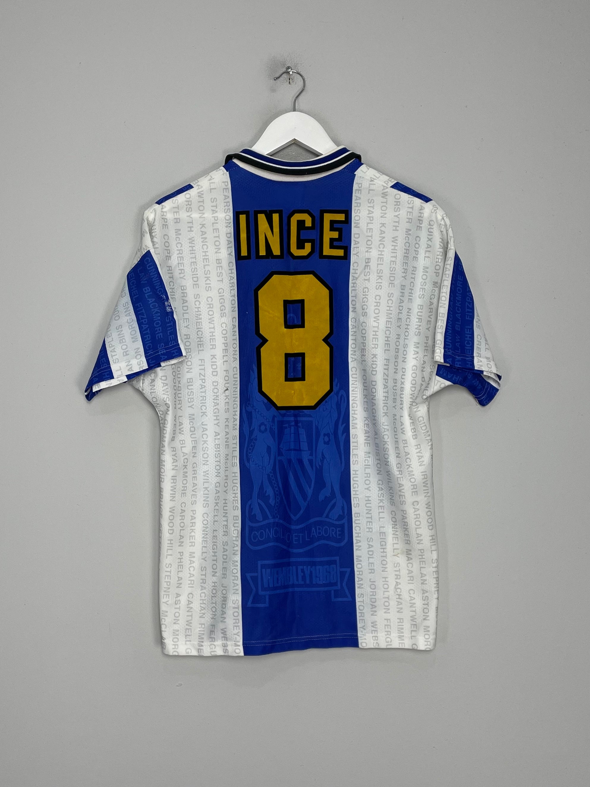 Shop 1994/96 MANCHESTER UNITED INCE #8 AWAY SHIRT (M) UMBRO, classic football shirts, vintage football shirts & retro soccer jerseys at Cult Kits