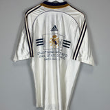 Shop 1998/00 REAL MADRID *EUROPEAN CHAMPIONS* HOME SHIRT L) ADIDAS, classic football shirts, vintage football shirts & retro soccer jerseys at Cult Kits