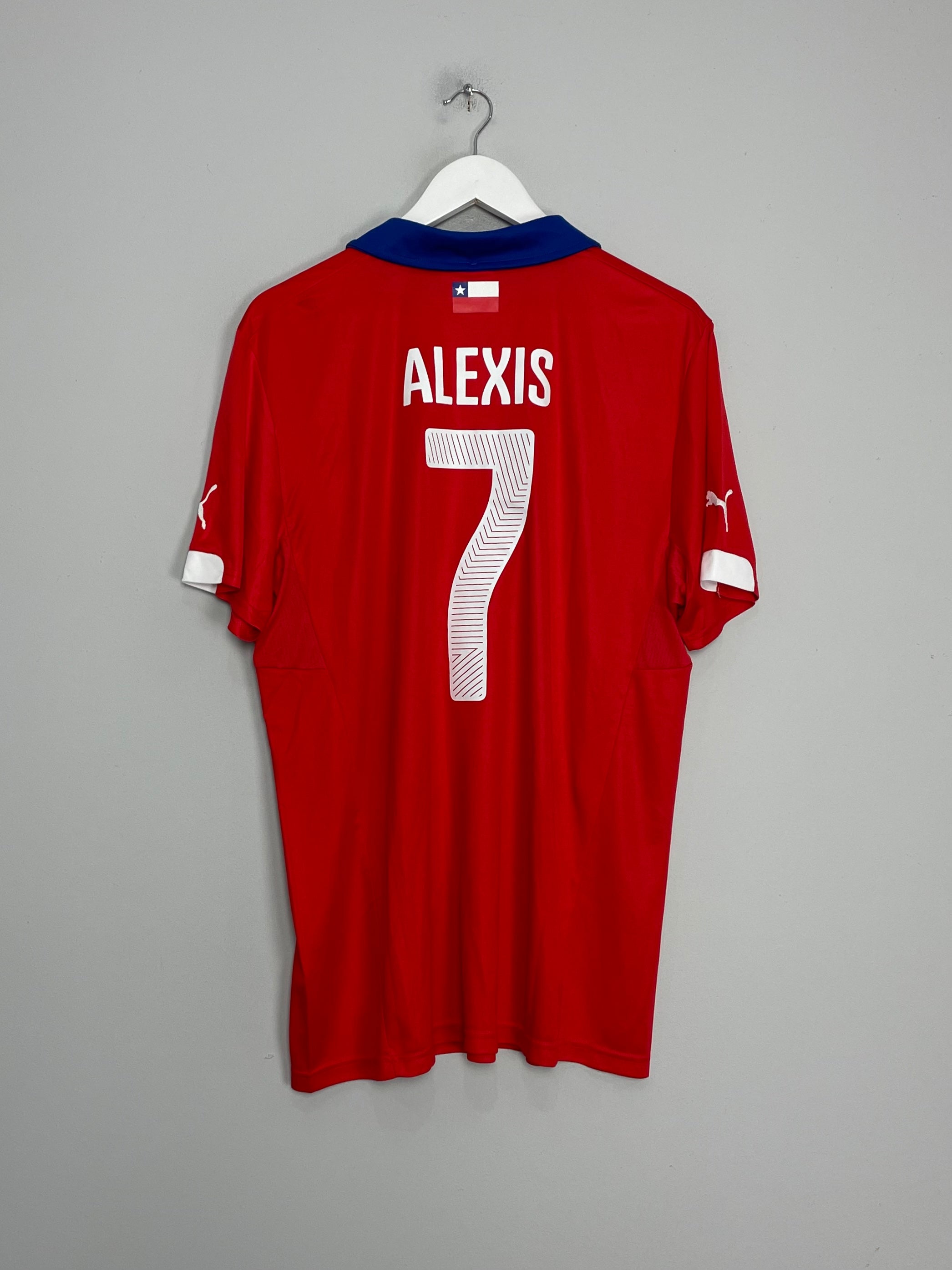 Shop 2014/15 CHILE ALEXIS #7 HOME SHIRT (XL) PUMA, classic football shirts, vintage football shirts & retro soccer jerseys at Cult Kits