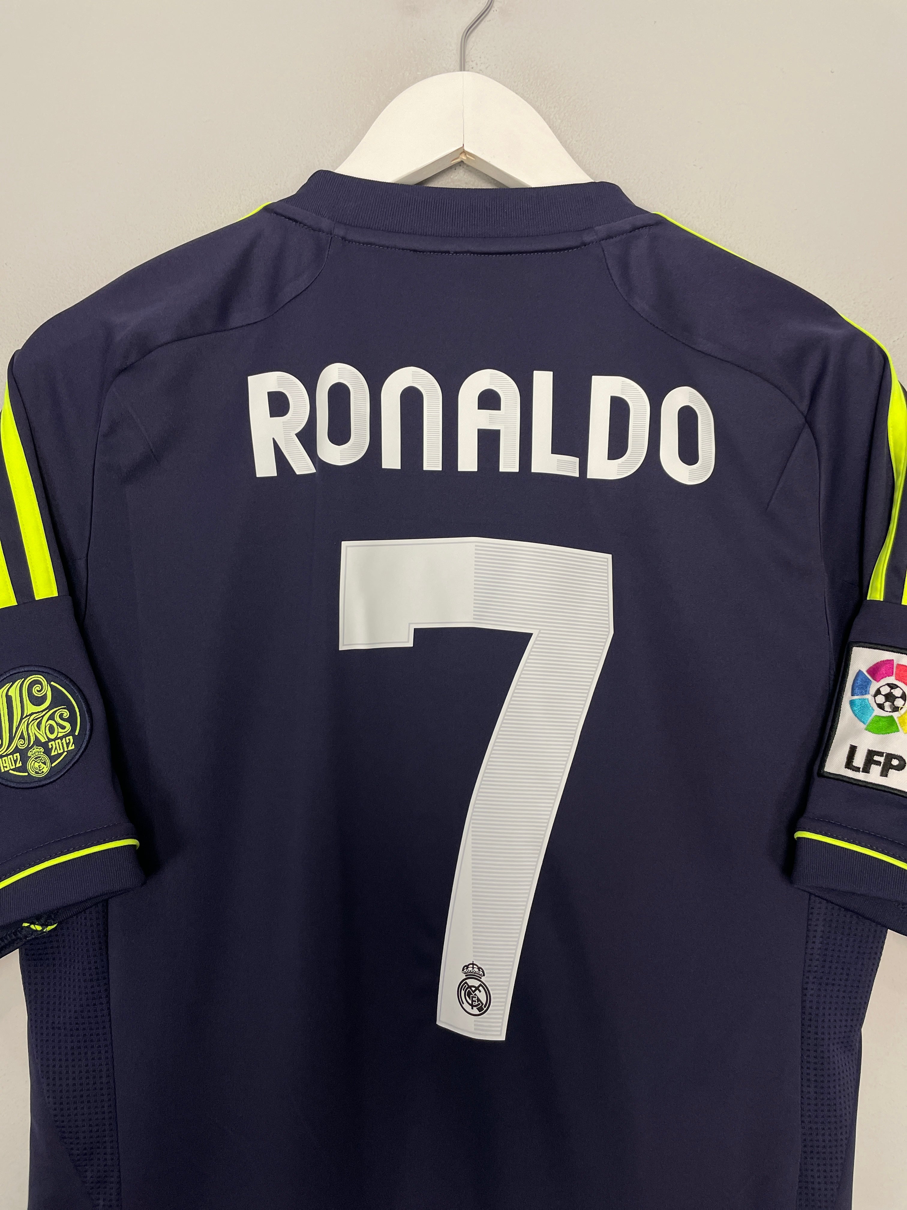 Shop 2012/13 REAL MADRID RONALDO #7 AWAY SHIRT (M) ADIDAS, classic football shirts, vintage football shirts & retro soccer jerseys at Cult Kits