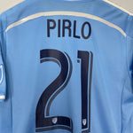 Shop 2015/16 NEW YORK CITY PIRLO #21 *AUTHENTIC* HOME SHIRT (L) ADIDAS, classic football shirts, vintage football shirts & retro soccer jerseys at Cult Kits