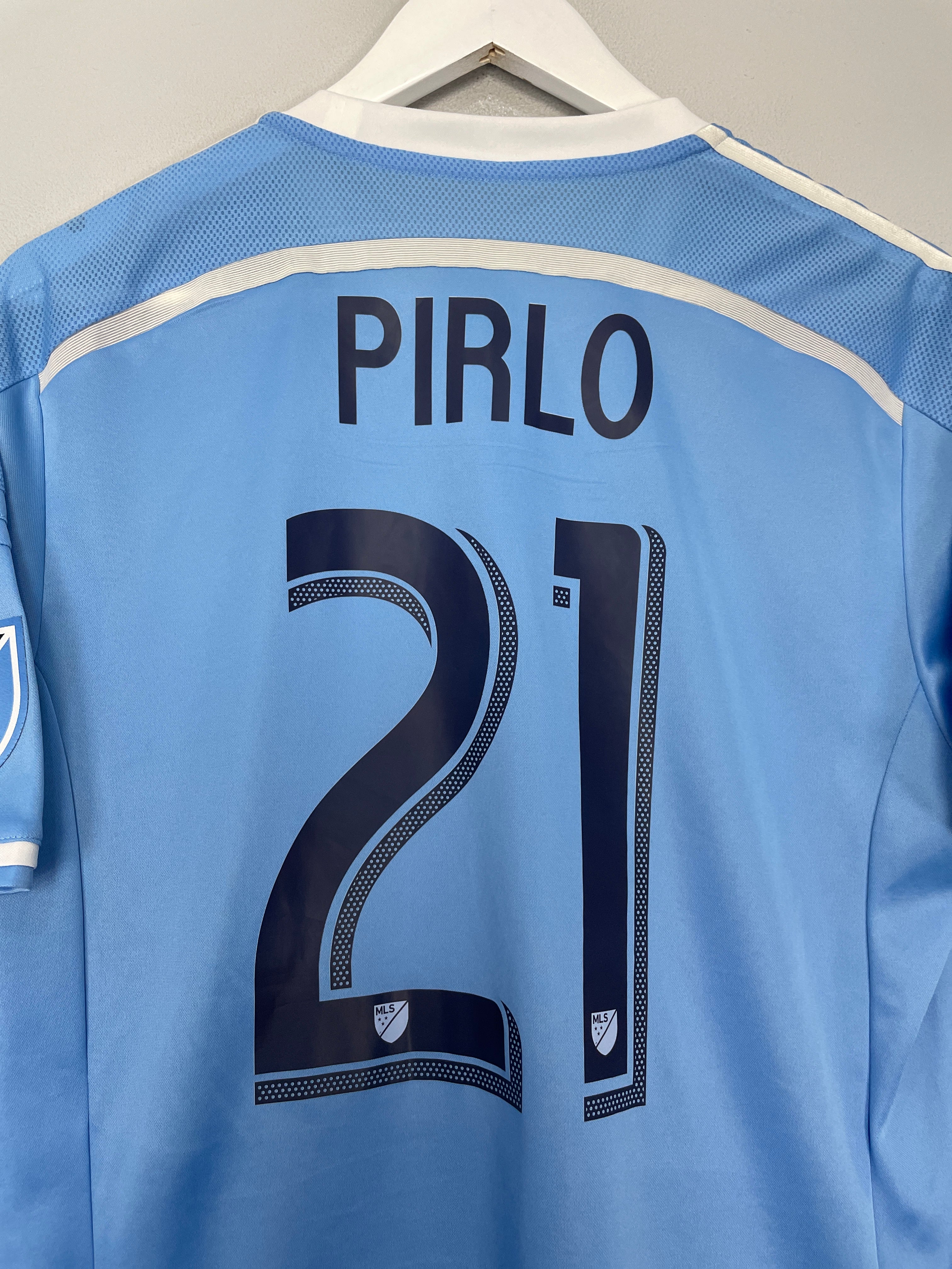 Shop 2015/16 NEW YORK CITY PIRLO #21 *AUTHENTIC* HOME SHIRT (L) ADIDAS, classic football shirts, vintage football shirts & retro soccer jerseys at Cult Kits
