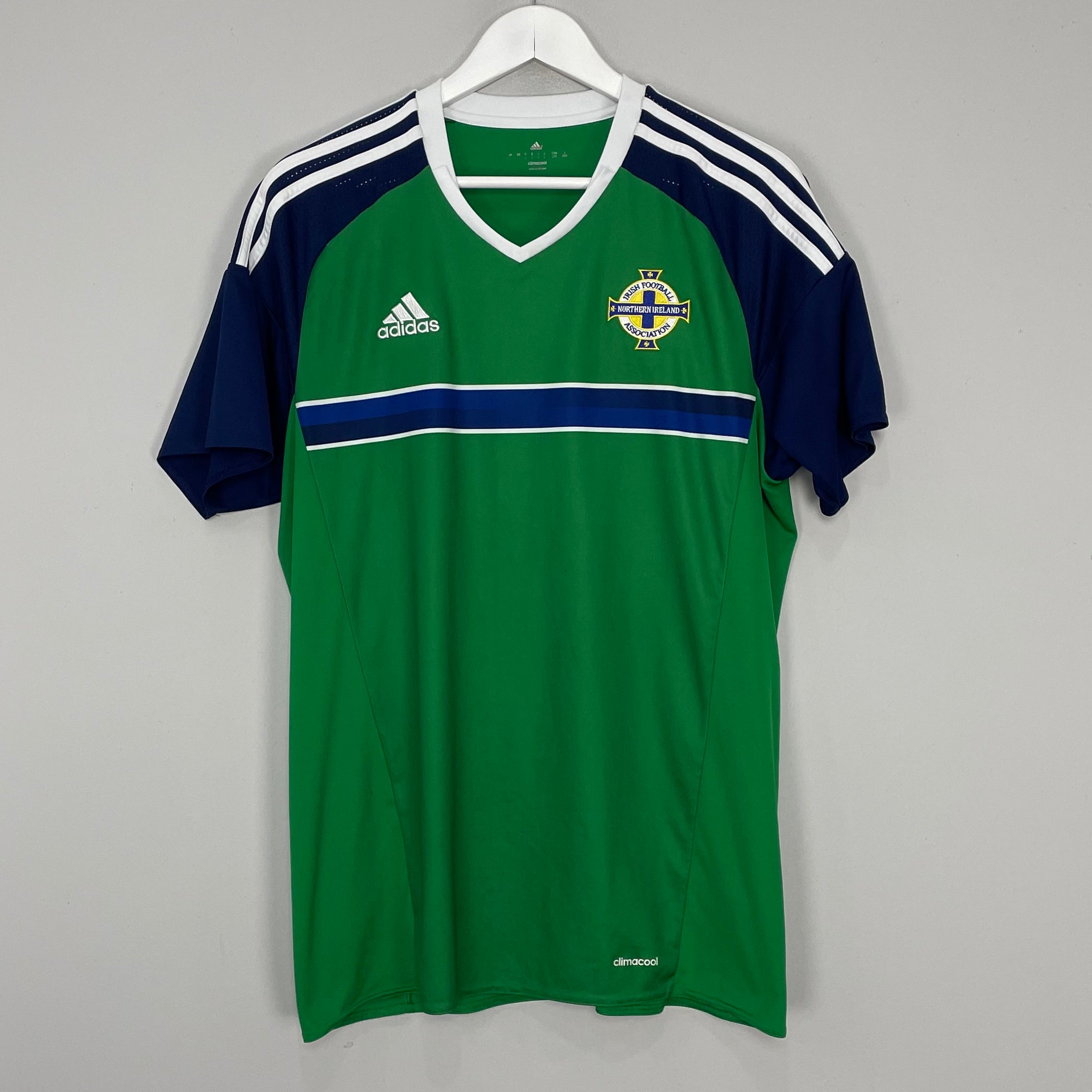 Shop 2016/17 NORTHERN IRELAND HOME SHIRT (L) ADIDAS, classic football shirts, vintage football shirts & retro soccer jerseys at Cult Kits