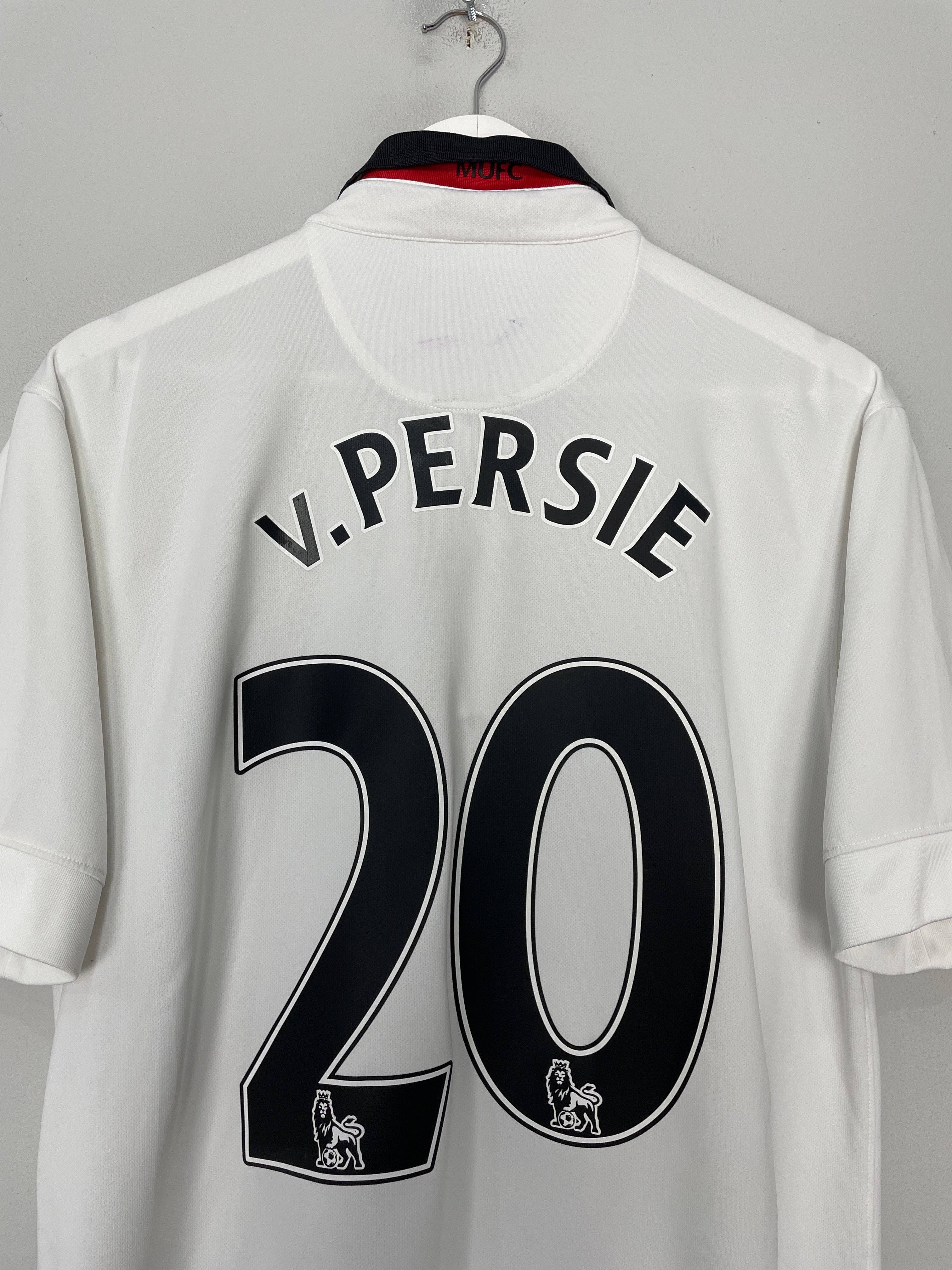 Shop 2014/15 MANCHESTER UNITED V.PERSIE #20 AWAY SHIRT (L) NIKE, classic football shirts, vintage football shirts & retro soccer jerseys at Cult Kits
