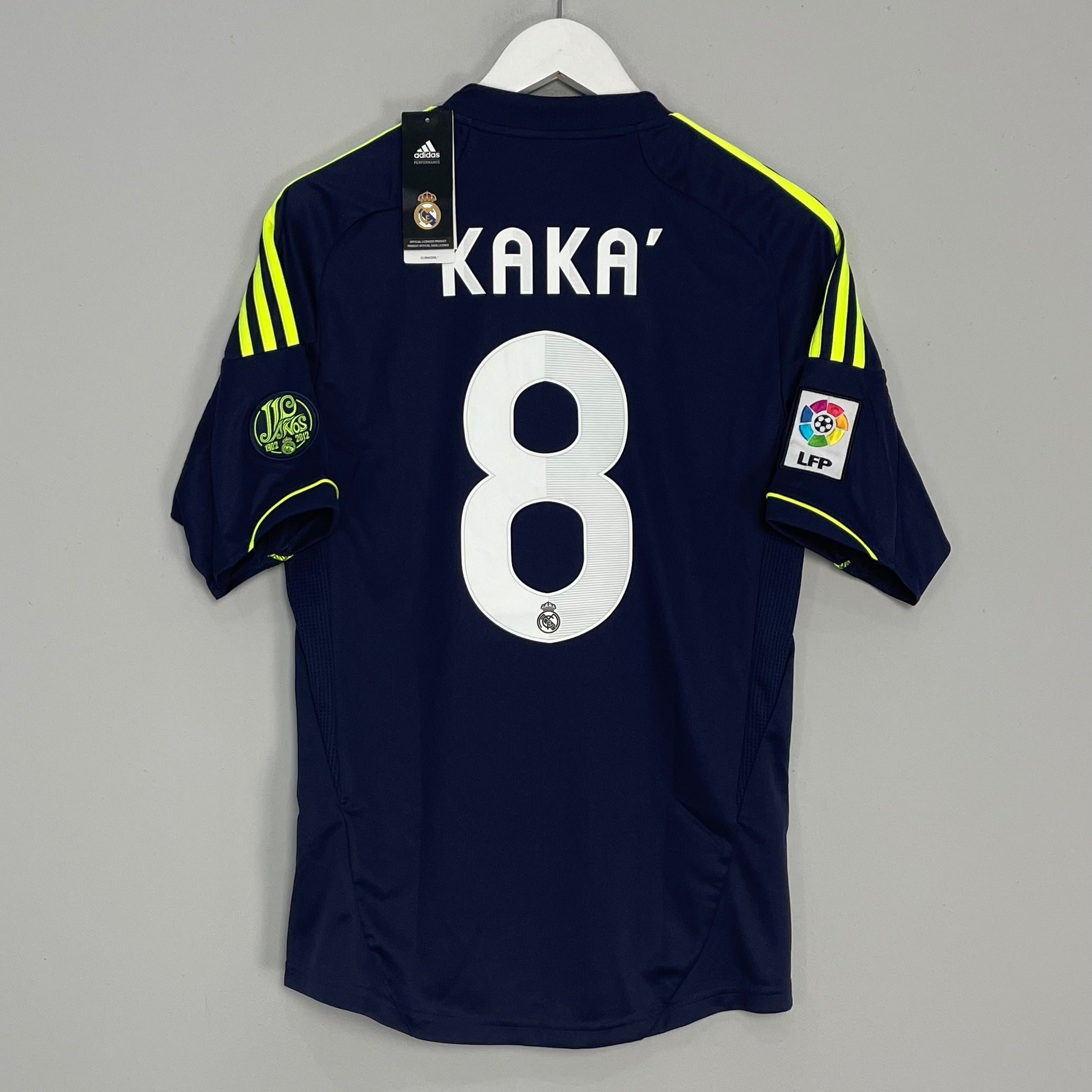 Shop 2012/13 REAL MADRID KAKA #8 *BNWT* AWAY SHIRT (S) ADIDAS, classic football shirts, vintage football shirts & retro soccer jerseys at Cult Kits