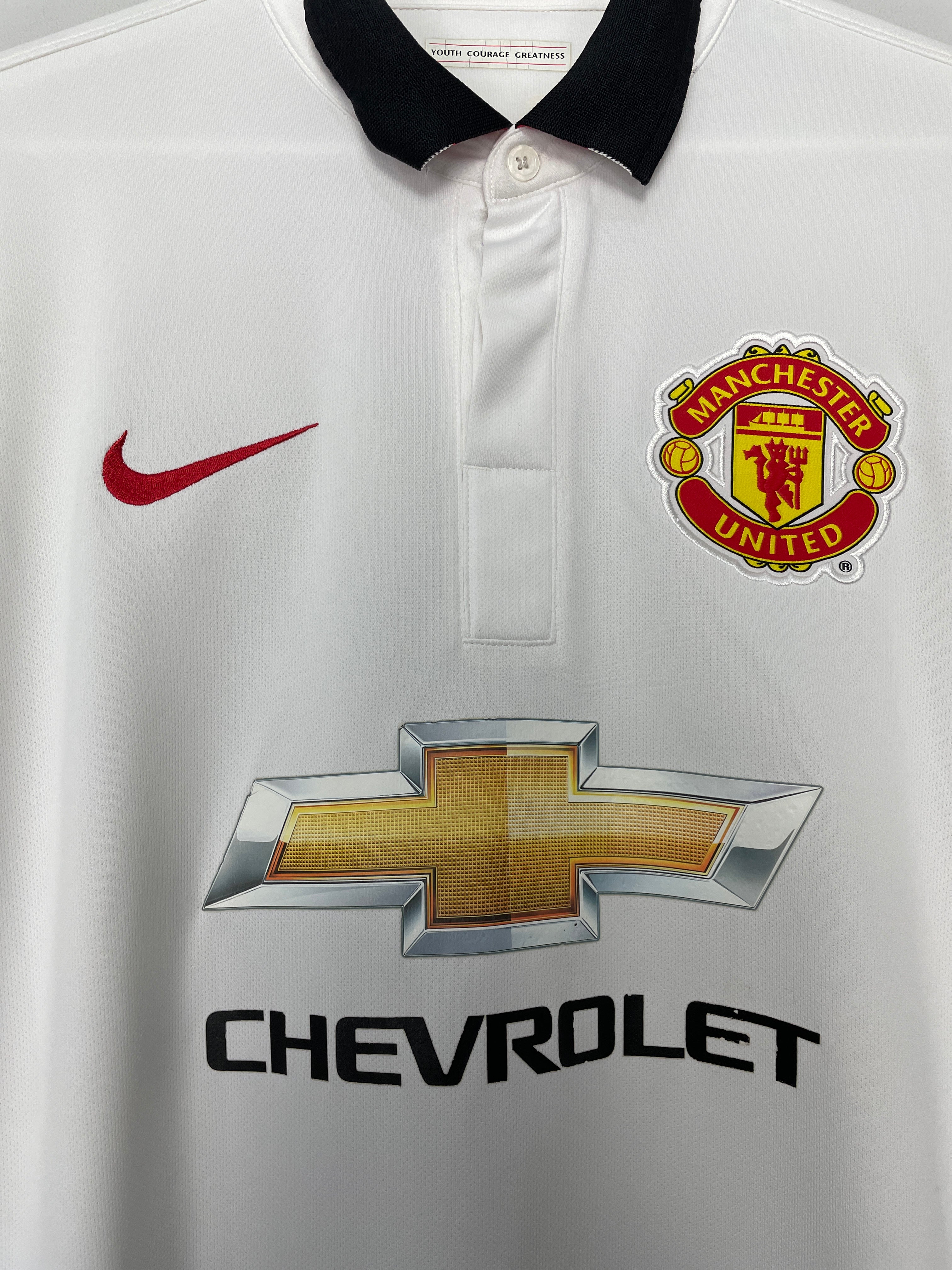 Shop 2014/15 MANCHESTER UNITED V.PERSIE #20 AWAY SHIRT (L) NIKE, classic football shirts, vintage football shirts & retro soccer jerseys at Cult Kits