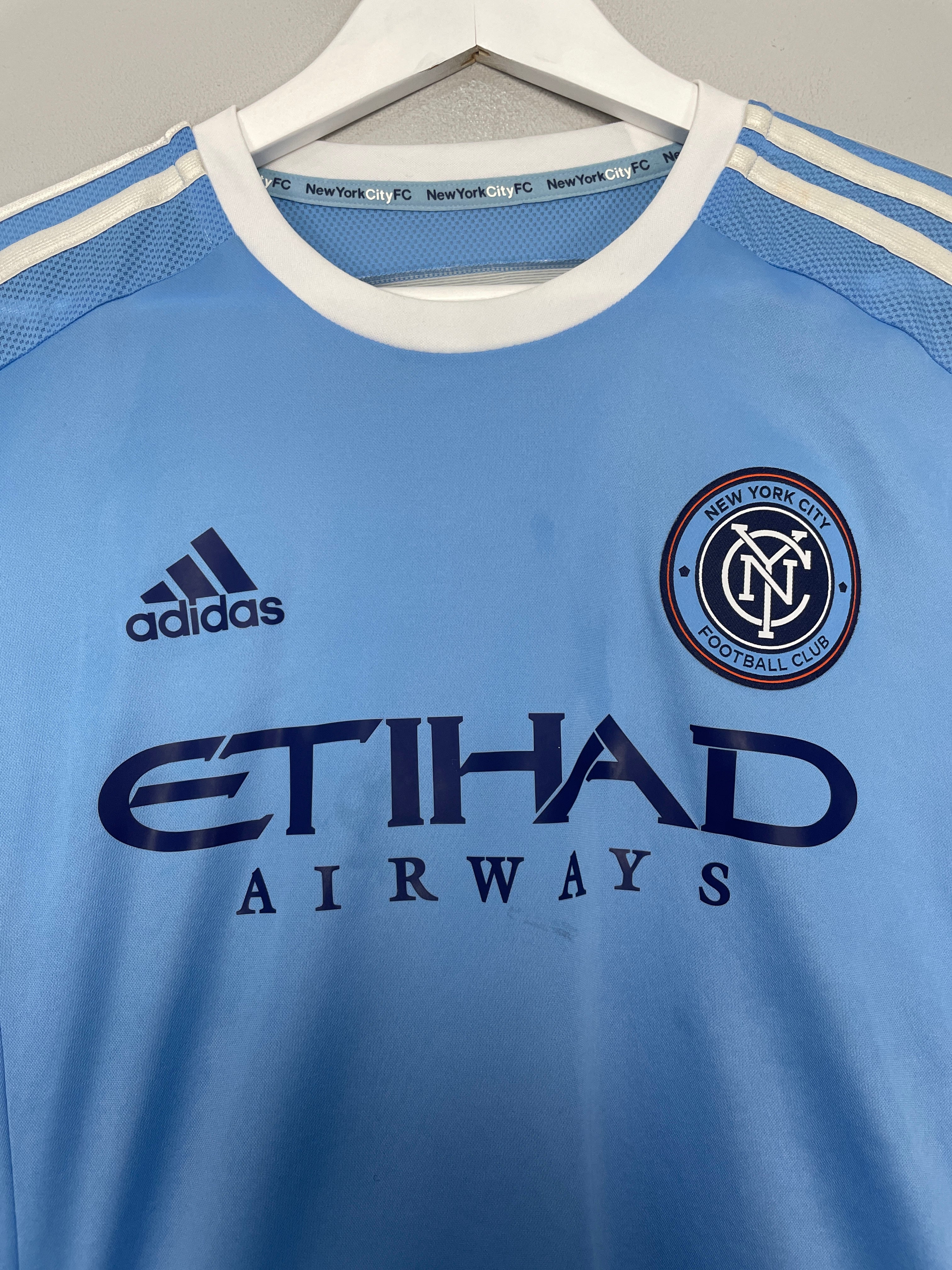 Shop 2015/16 NEW YORK CITY PIRLO #21 *AUTHENTIC* HOME SHIRT (L) ADIDAS, classic football shirts, vintage football shirts & retro soccer jerseys at Cult Kits