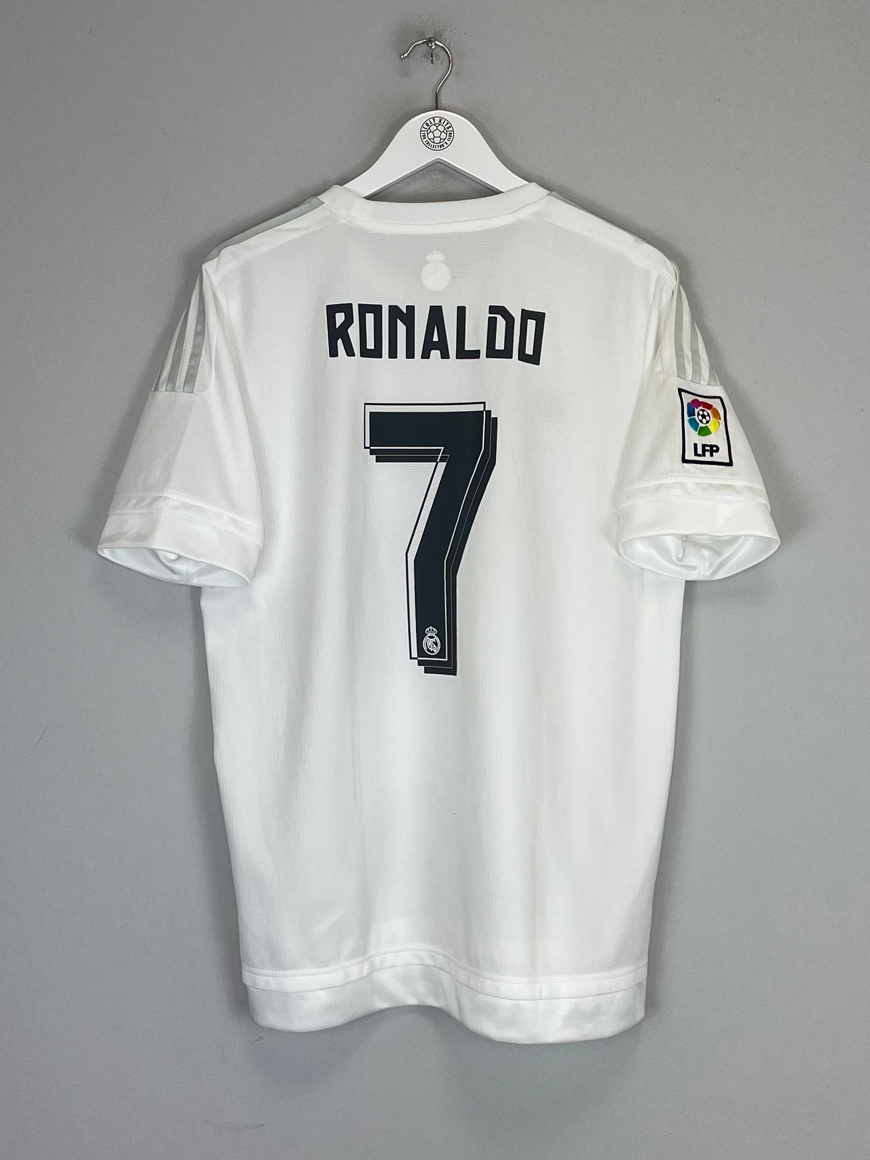 Shop 2015/16 REAL MADRID RONALDO #7 HOME SHIRT (L) ADIDAS, classic football shirts, vintage football shirts & retro soccer jerseys at Cult Kits