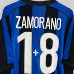 Shop 1999/00 INTER MILAN ZAMORANO #1+8 HOME SHIRT (L) NIKE, classic football shirts, vintage football shirts & retro soccer jerseys at Cult Kits
