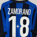 Shop 1999/00 INTER MILAN ZAMORANO #1+8 HOME SHIRT (L) NIKE, classic football shirts, vintage football shirts & retro soccer jerseys at Cult Kits