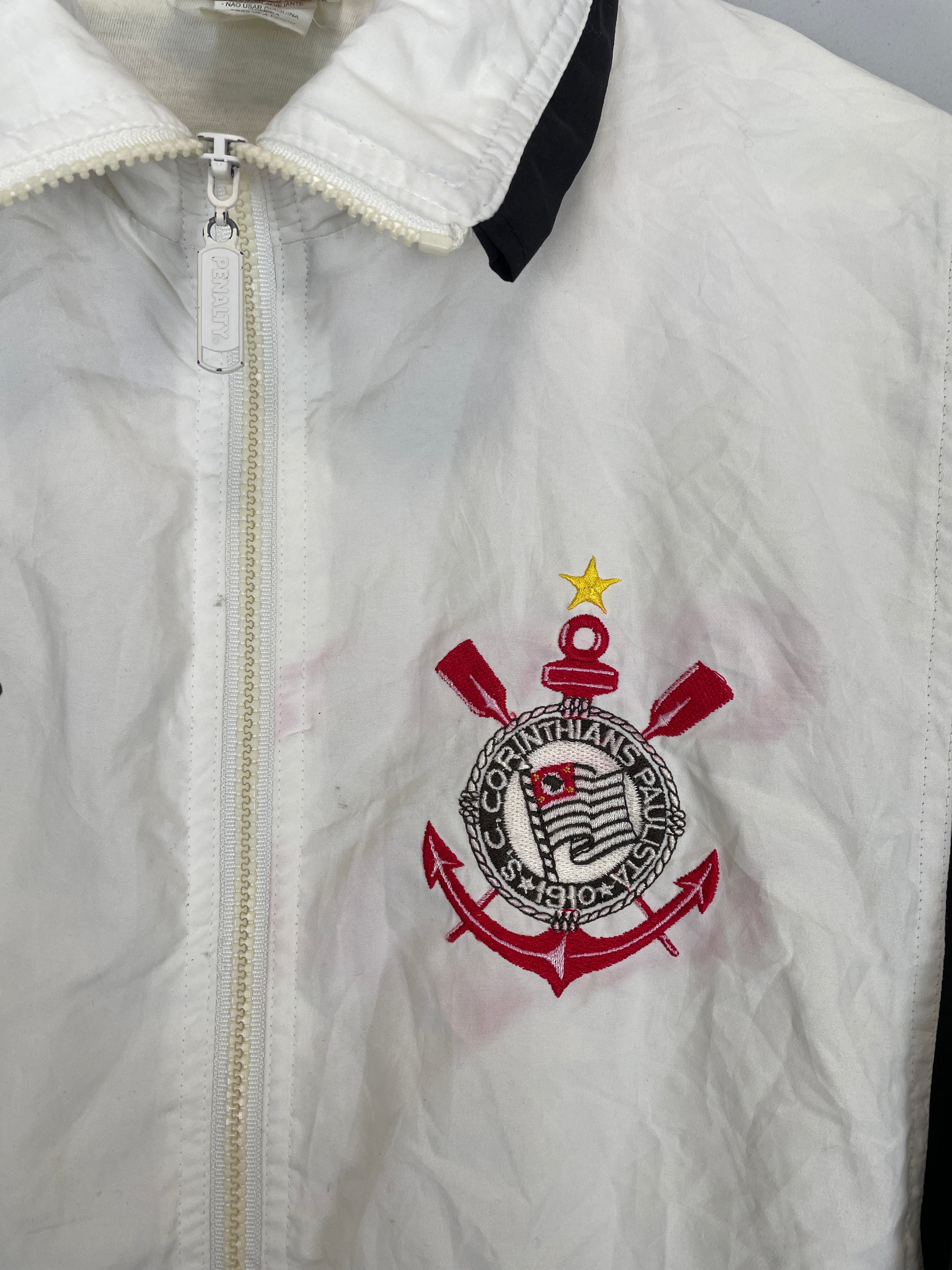 Shop 1995/96 CORINTHIANS TRACK JACKET (M) PENALTY, classic football shirts, vintage football shirts & retro soccer jerseys at Cult Kits