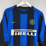 Shop 1999/00 INTER MILAN ZAMORANO #1+8 HOME SHIRT (L) NIKE, classic football shirts, vintage football shirts & retro soccer jerseys at Cult Kits