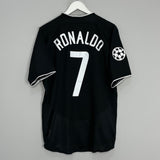 2003/05 MANCHESTER UNITED RONALDO #7 C/L AWAY SHIRT (M) NIKE
