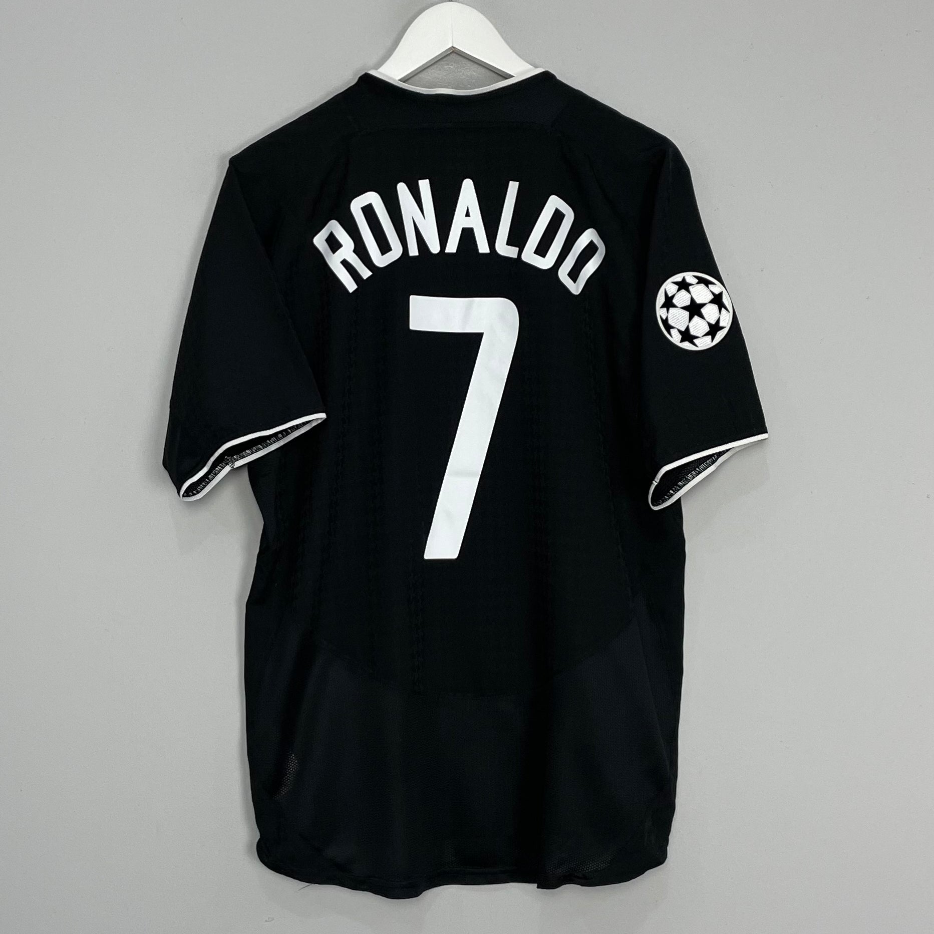 Shop 2003/05 MANCHESTER UNITED RONALDO #7 C/L AWAY SHIRT (M) NIKE, classic football shirts, vintage football shirts & retro soccer jerseys at Cult Kits