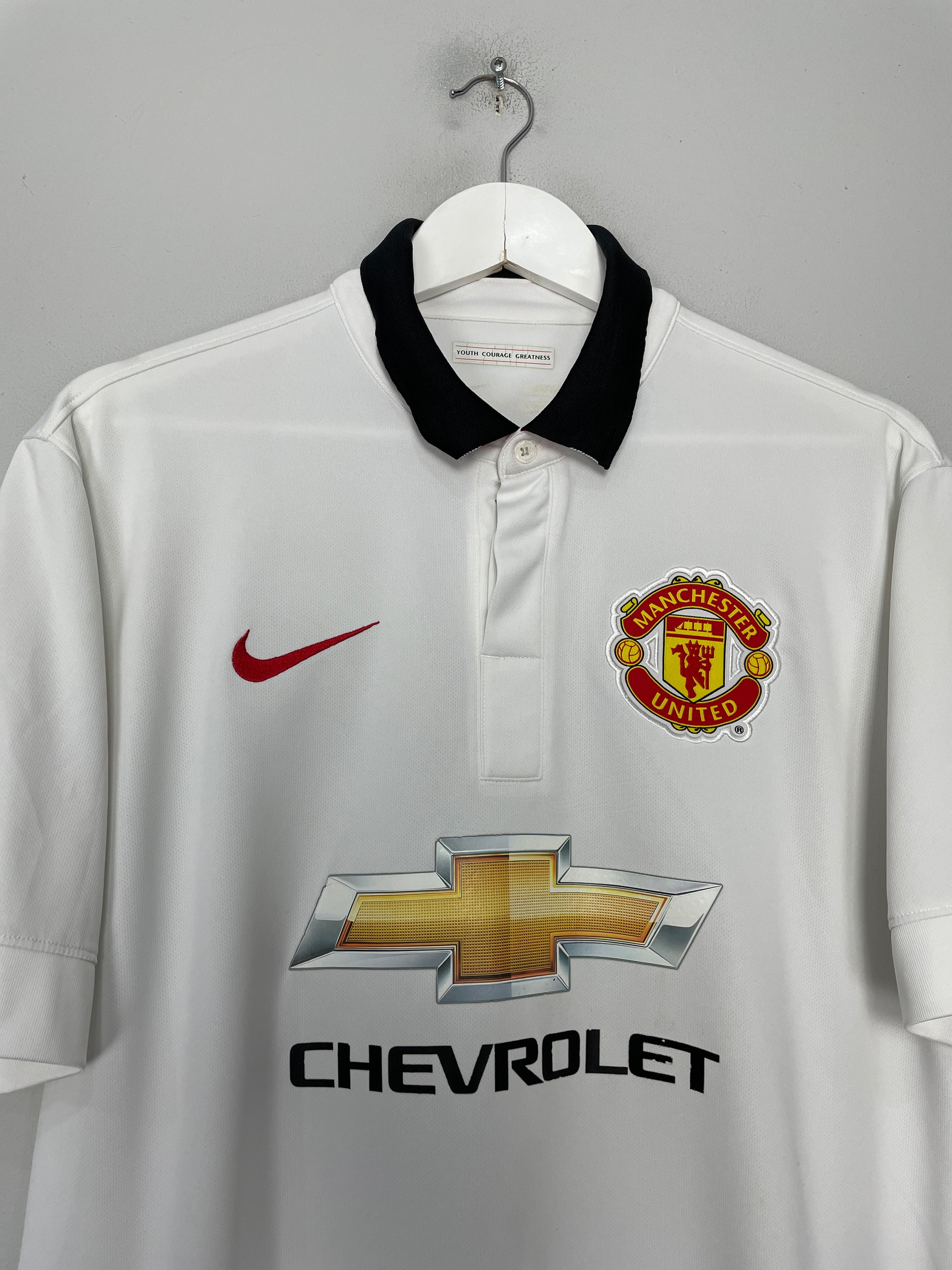 Shop 2014/15 MANCHESTER UNITED V.PERSIE #20 AWAY SHIRT (L) NIKE, classic football shirts, vintage football shirts & retro soccer jerseys at Cult Kits