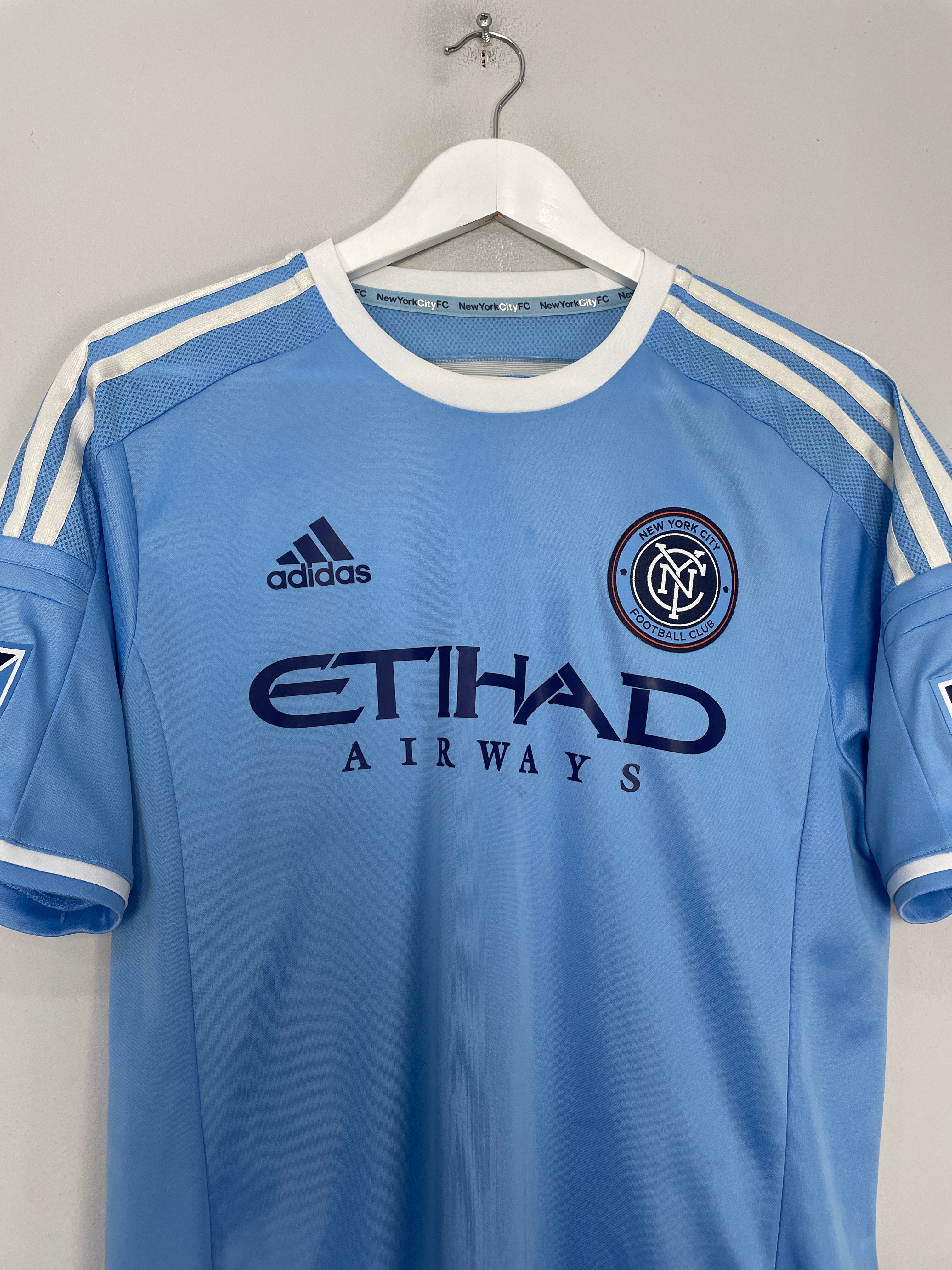 Shop 2015/16 NEW YORK CITY PIRLO #21 *AUTHENTIC* HOME SHIRT (L) ADIDAS, classic football shirts, vintage football shirts & retro soccer jerseys at Cult Kits