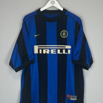Shop 1999/00 INTER MILAN ZAMORANO #1+8 HOME SHIRT (L) NIKE, classic football shirts, vintage football shirts & retro soccer jerseys at Cult Kits