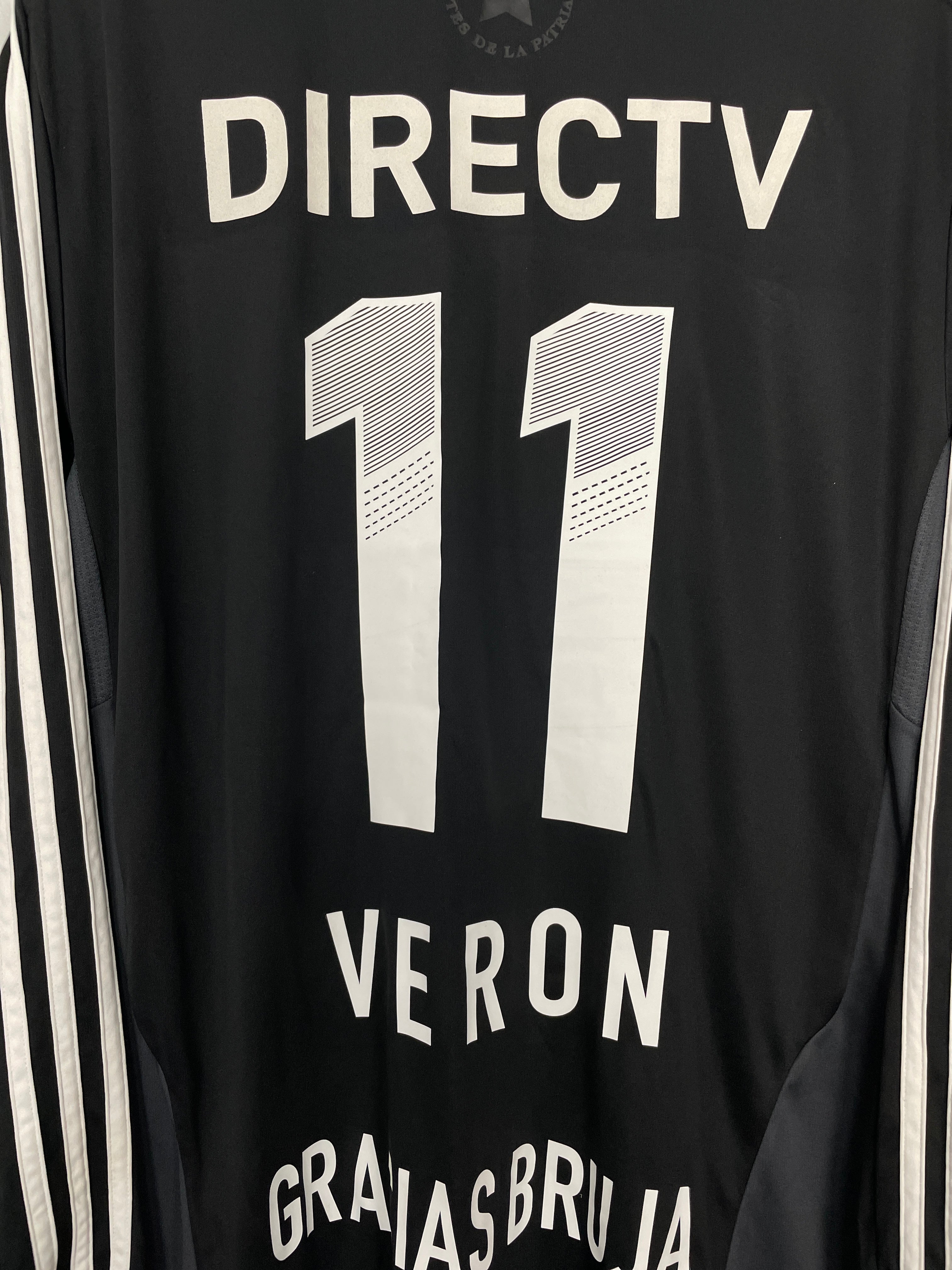 Shop 2012/13 ESTUDIANTES VERON #11 L/S AWAY SHIRT (XL) ADIDAS, classic football shirts, vintage football shirts & retro soccer jerseys at Cult Kits