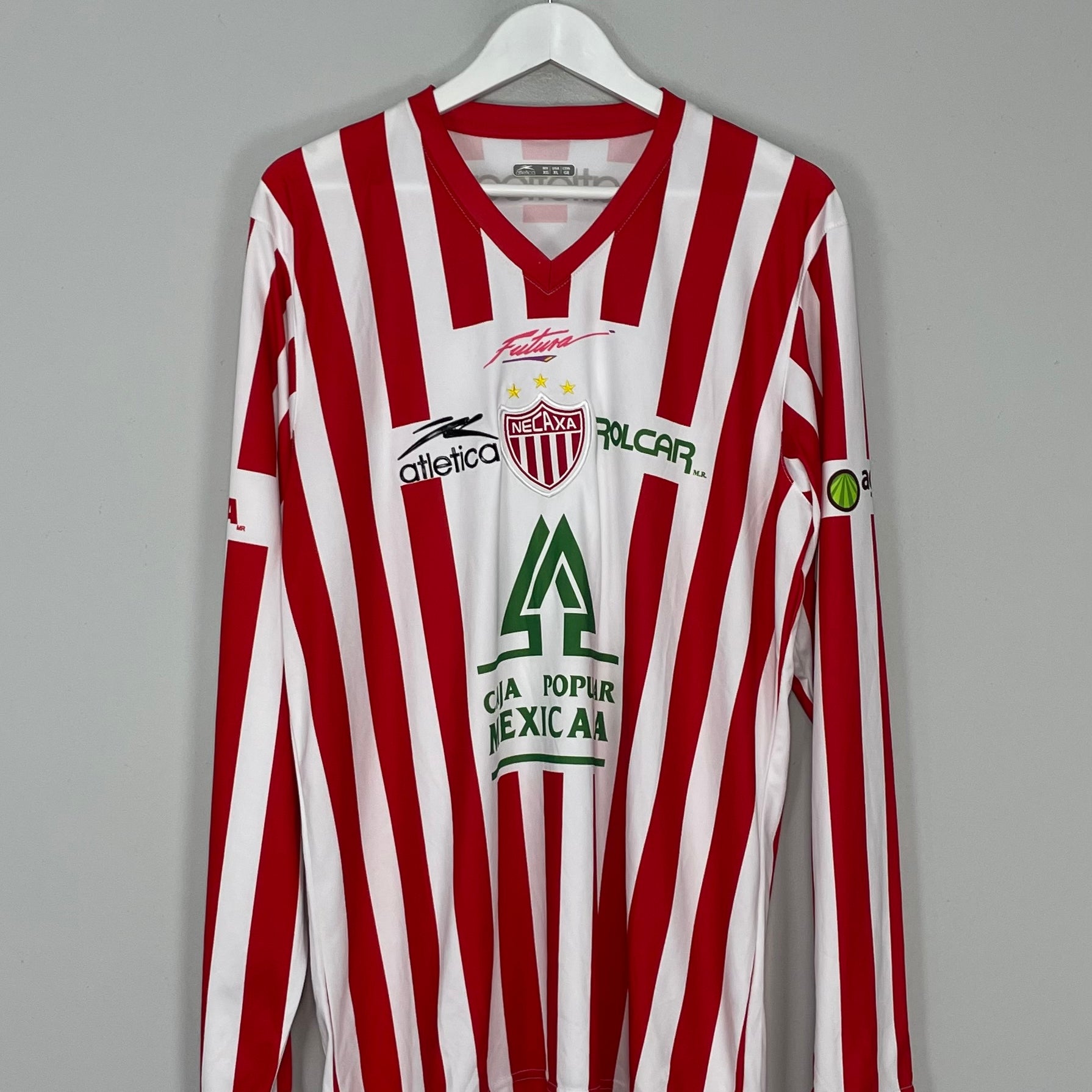 Shop 2011/12 NECAXA L/S HOME SHIRT (XL) ATLETICA, classic football shirts, vintage football shirts & retro soccer jerseys at Cult Kits
