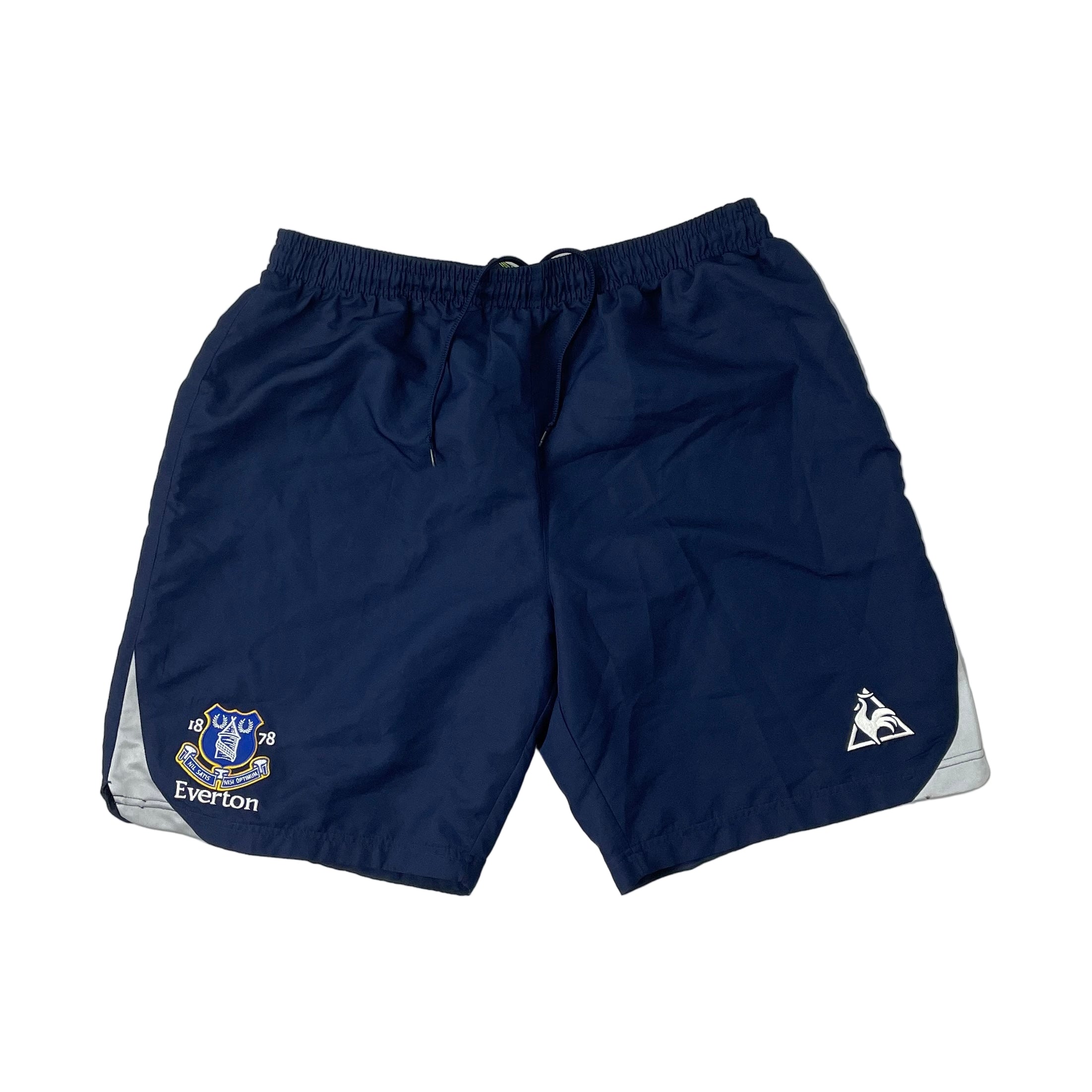 Shop 2010/11 EVERTON HOME SHORTS (XXXL) LE COQ, classic football shirts, vintage football shirts & retro soccer jerseys at Cult Kits
