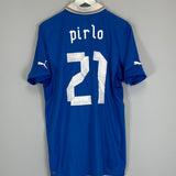Shop 2012/13 ITALY PIRLO #21 HOME SHIRT (XL) PUMA, classic football shirts, vintage football shirts & retro soccer jerseys at Cult Kits