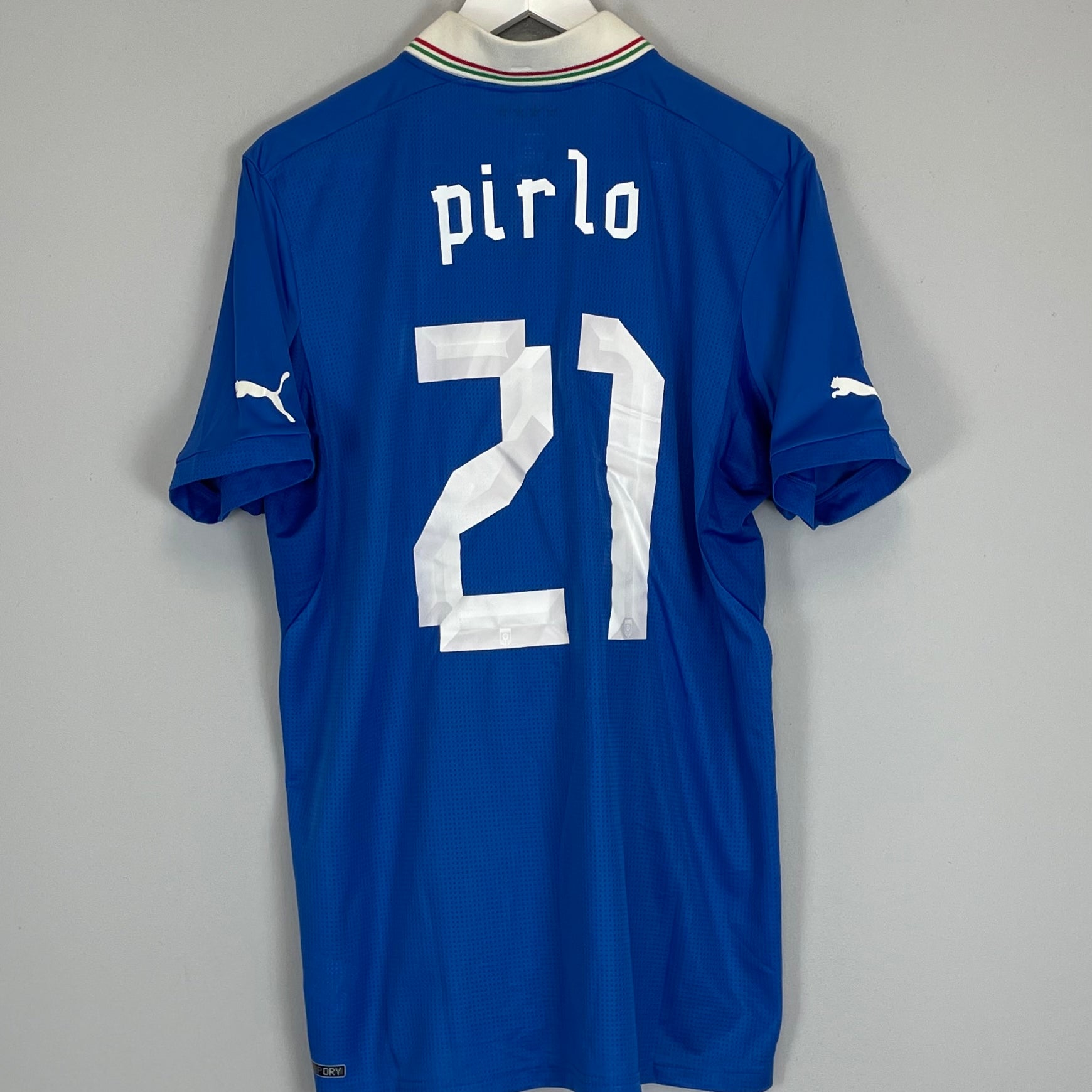 Shop 2012/13 ITALY PIRLO #21 HOME SHIRT (XL) PUMA, classic football shirts, vintage football shirts & retro soccer jerseys at Cult Kits