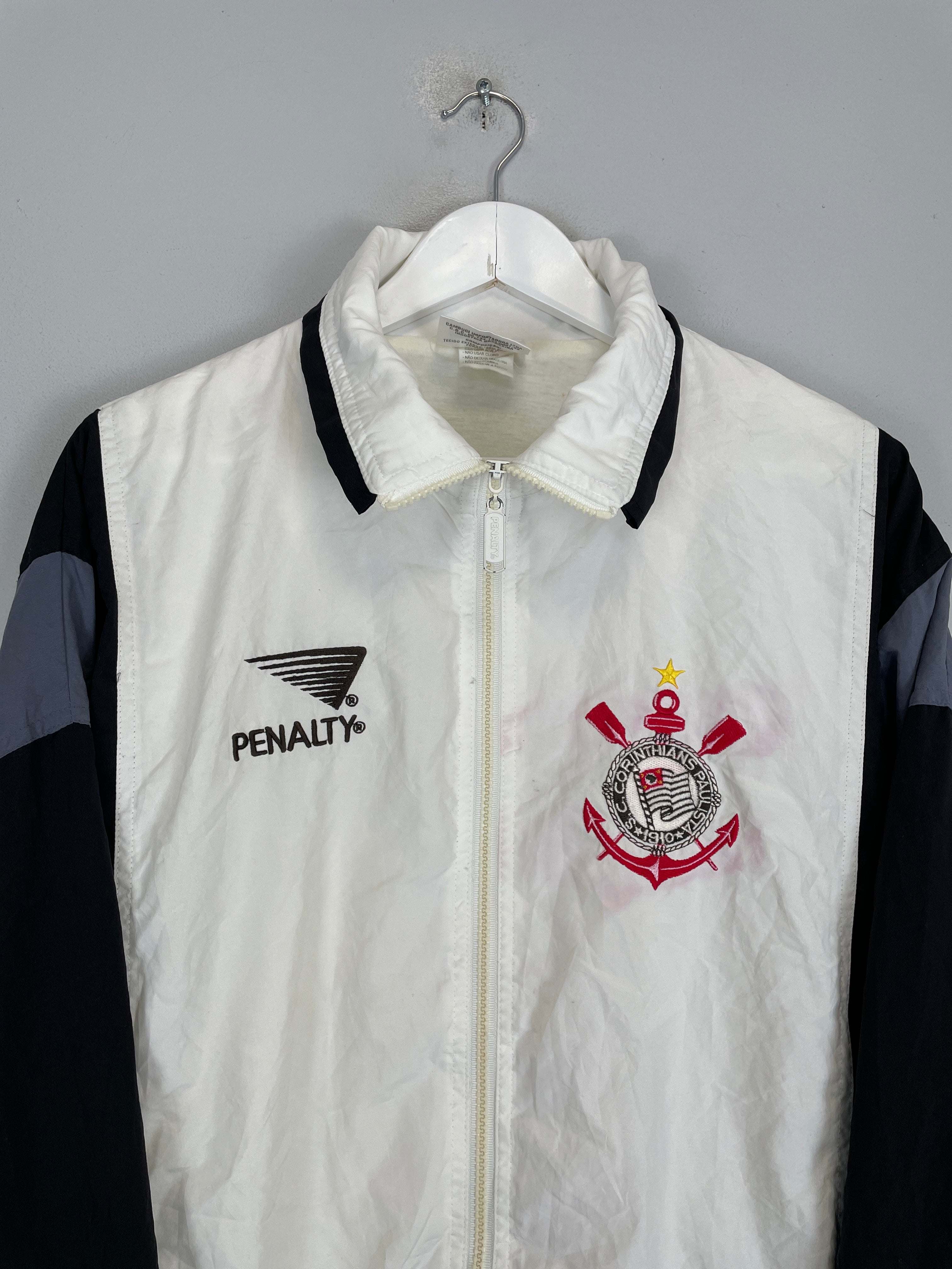 Shop 1995/96 CORINTHIANS TRACK JACKET (M) PENALTY, classic football shirts, vintage football shirts & retro soccer jerseys at Cult Kits