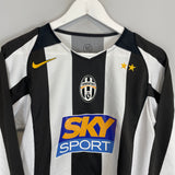 2004/05 JUVENTUS DEL PIERO #10 L/S HOME SHIRT (S) NIKE