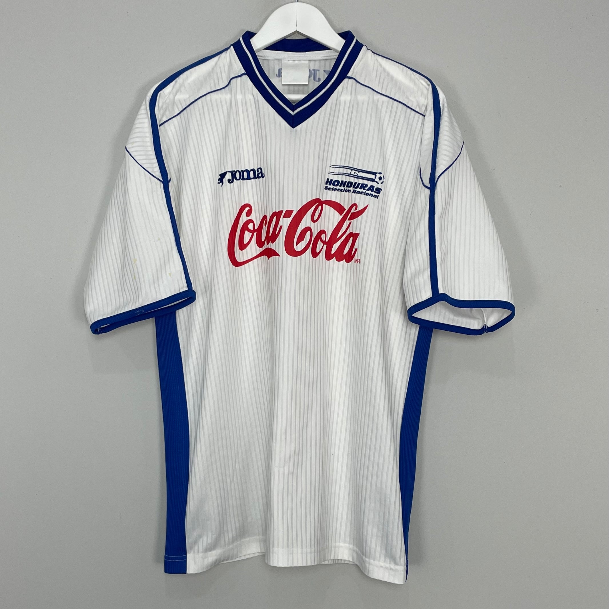 Shop 2000/01 HONDURAS *SIGNED* TRAINING SHIRT (XL) JOMA, classic football shirts, vintage football shirts & retro soccer jerseys at Cult Kits