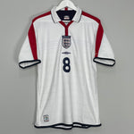 Shop 2003/05 ENGLAND #8 HOME SHIRT (L) UMBRO, classic football shirts, vintage football shirts & retro soccer jerseys at Cult Kits