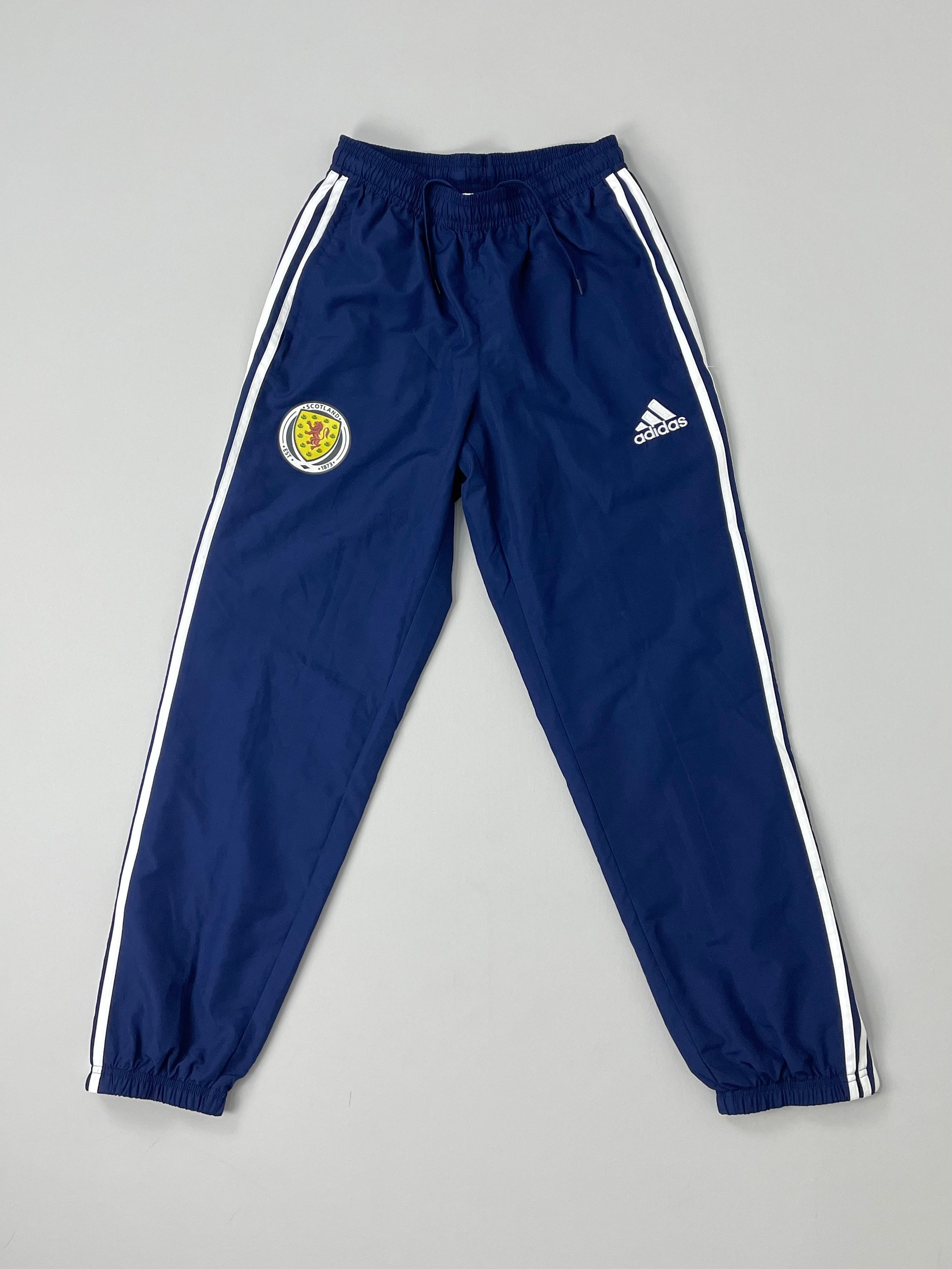 Shop 2014/15 SCOTLAND TRACKSUIT BOTTOMS (S) ADIDAS, classic football shirts, vintage football shirts & retro soccer jerseys at Cult Kits