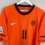 Shop 2010/11 NETHERLANDS ROBBEN #11 HOME SHIRT (XL) NIKE, classic football shirts, vintage football shirts & retro soccer jerseys at Cult Kits