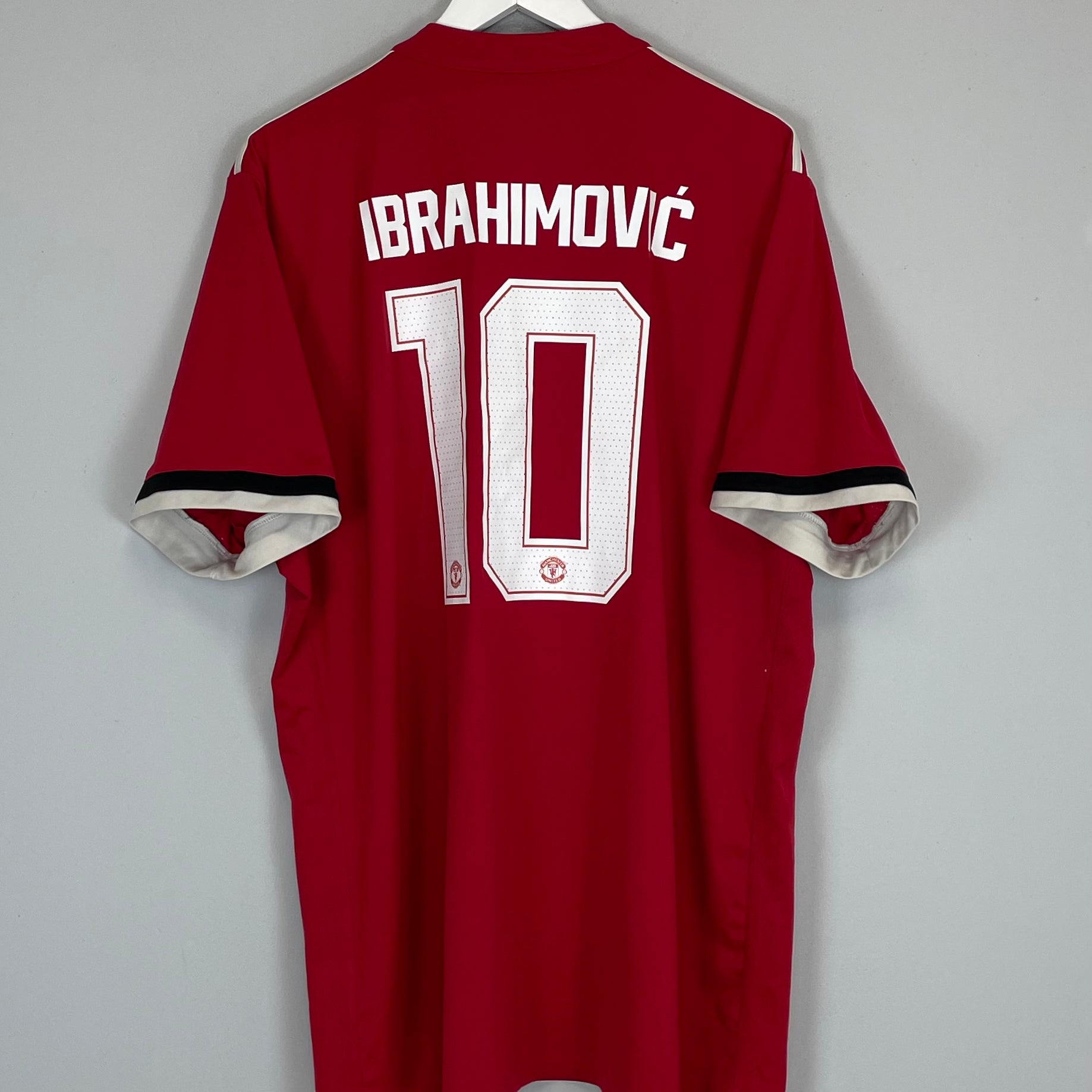 Shop 2017/18 MANCHESTER UNITED IBRAHIMOVIC #10 HOME SHIRT (XXL) ADIDAS, classic football shirts, vintage football shirts & retro soccer jerseys at Cult Kits