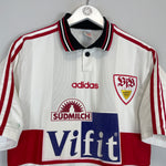Shop 1996/97 STUTTGART HOME SHIRT (M) ADIDAS, classic football shirts, vintage football shirts & retro soccer jerseys at Cult Kits