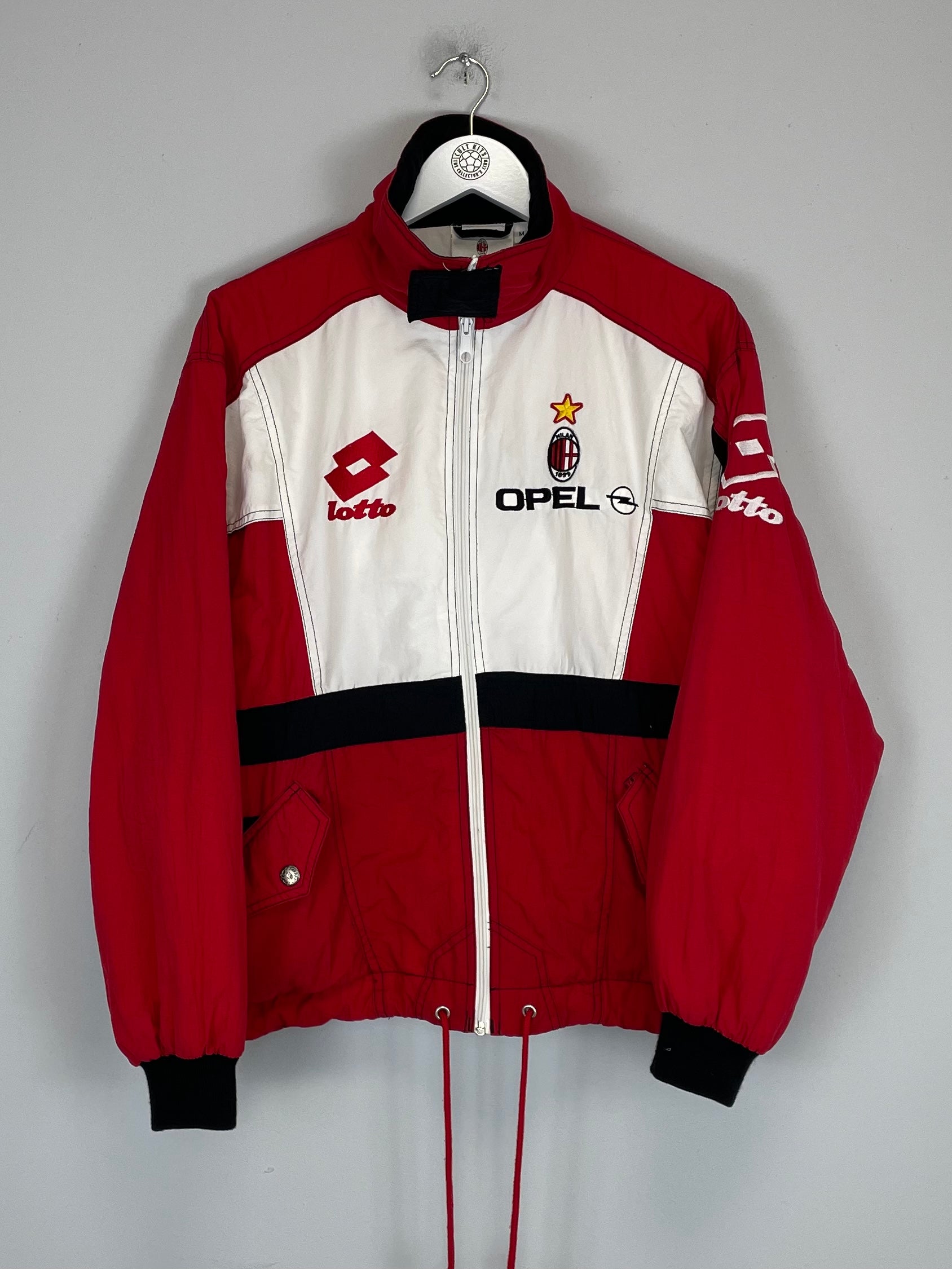 Shop 1995/96 AC MILAN TRACK JACKET (M) LOTTO, classic football shirts, vintage football shirts & retro soccer jerseys at Cult Kits