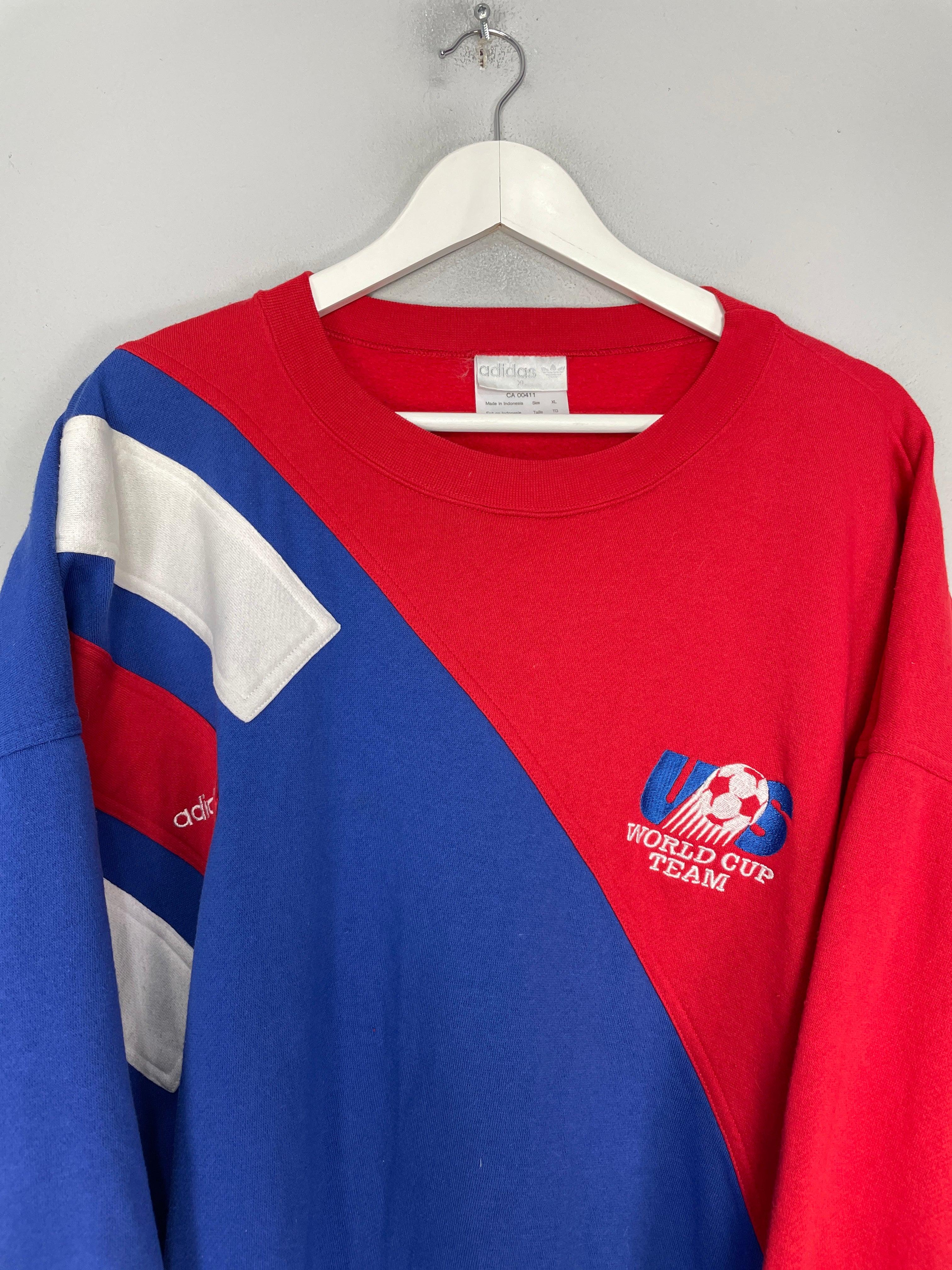 Shop 1994 USA WORLD CUP JUMPER (XL) ADIDAS, classic football shirts, vintage football shirts & retro soccer jerseys at Cult Kits