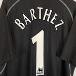 Shop 2000/01 MANCHESTER UNITED BARTHEZ #1 GK SHIRT (XXL) UMBRO, classic football shirts, vintage football shirts & retro soccer jerseys at Cult Kits