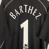 Shop 2000/01 MANCHESTER UNITED BARTHEZ #1 GK SHIRT (XXL) UMBRO, classic football shirts, vintage football shirts & retro soccer jerseys at Cult Kits