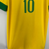 2013/14 BRAZIL RONALDINHO #10 HOME SHIRT (M) NIKE