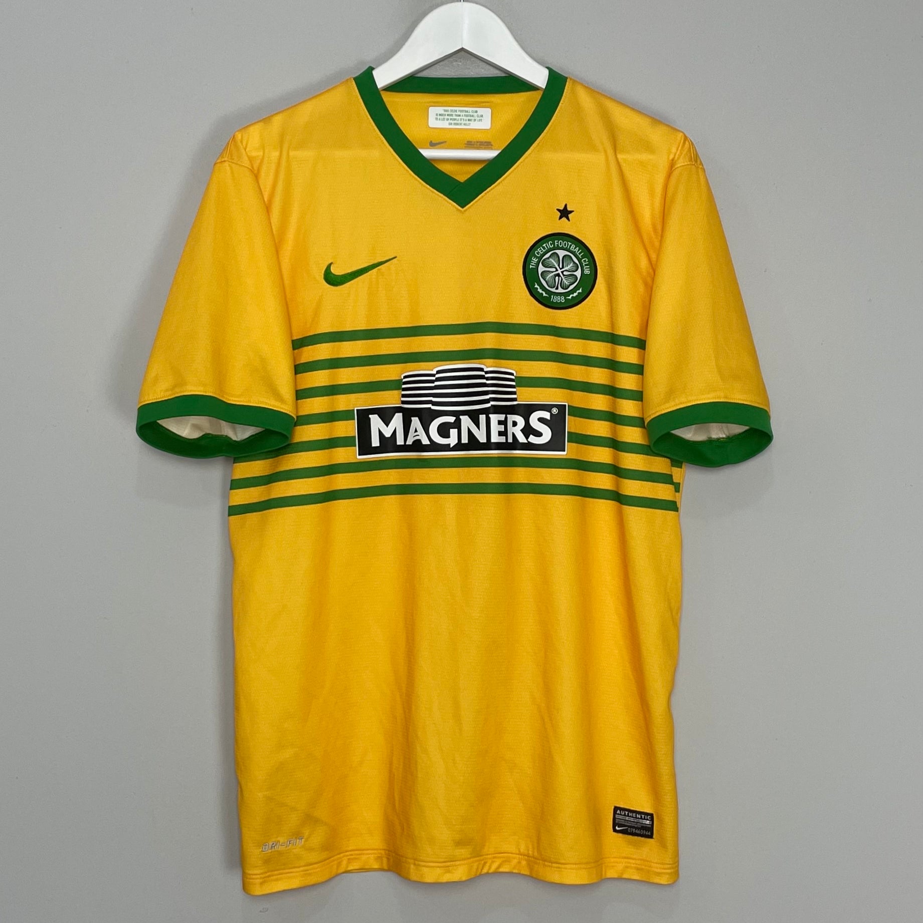 Shop 2013/14 CELTIC AWAY SHIRT (L) NIKE, classic football shirts, vintage football shirts & retro soccer jerseys at Cult Kits