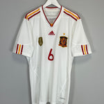 Shop 2011 SPAIN A.INIESTA #6 AWAY SHIRT (XL) ADIDAS, classic football shirts, vintage football shirts & retro soccer jerseys at Cult Kits