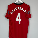 2009/10 MANCHESTER UNITED HARGREAVES #4 HOME SHIRT (M) NIKE